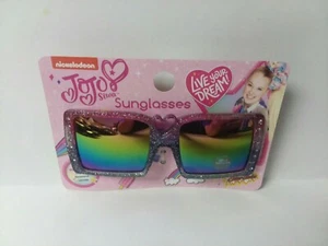 Kids JOJO SIWA SQUARE PINK SPARKLE SUNGLASSES 100% UV Protection BRAND NEW!  - Picture 1 of 2