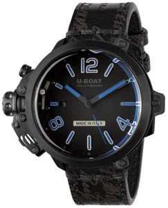 U-Boat 8806 Capsule 50 mm PVD BK BL Automatic Mens Watch 10ATM - Picture 1 of 6