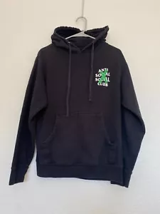 Anti Social Social Club Hoodie Size Small Black Pullover Hype Streetwear - Picture 1 of 12