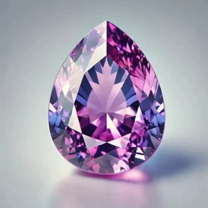 8CRT Flawless Bi-Color Changing Alexandrite Pear Cut  Loose Gemstone 14x10MM - Picture 1 of 9