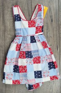 Oshkosh New Baby Girl Clothes Vintage 12 Month Patchwork Sundress & Bloomers