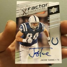 2009 SPx X Factor Signatures Jacob Tamme #X-JT Auto