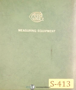 SIP Metrology, Dimensional Measuring Equipment Manual Year (1963) - Picture 1 of 6
