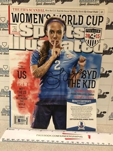 SYDNEY LEROUX USWNT SOCCER SIGNED SPORTS ILLUSTRATED MAGAZINE SI-BAS BECKETT COA - Picture 1 of 5