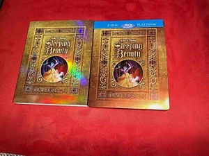 SLEEPING BEAUTY (Blu-Ray + DVD, 3-Disc) RARE DISNEY STEELBOOK with Slipcover - Picture 1 of 5