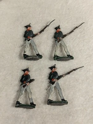 Antique Ernst HEINRICHSEN Nurnberg Soldier Flats ~ Bayonets Drawn - Image 1 of 2