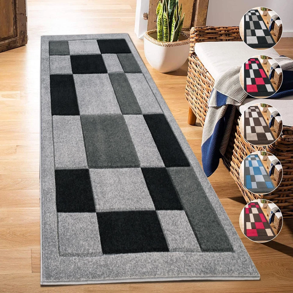 Long Hallway Runner Rug Living Room Bedroom Kitchen Floor Carpet Hall Runners UK - Image 1 of 1