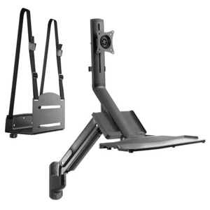 5902211113577 3 in 1 Monitor Wandhalterung Monitorhalterung mit Tastatur-Ablage - Bild 1 von 4