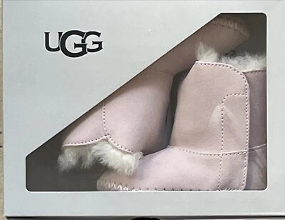 Botas UGG Baby Caden Marrón Castaño o Rosa TALLA 0-6M, 6-12M o 12-18M Nuevas En Caja Foto 1 de 4