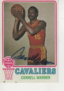 CORNELL WARNER FIRMADO 1973-74 TOPPS #12 - CLEVELAND CVAVALIERS - Imagen 1 de 1