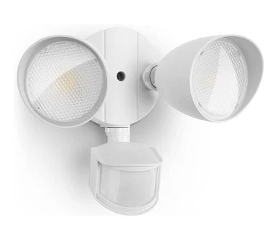2500 Lumen LED Security Lights, Dusk to Dawn, Motion Detector Flood Light WHITE - Image 1 of 4