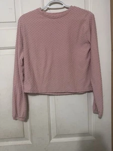 Girls Crewcuts Hobnail Top Long Sleeve XL 12-14 - Picture 1 of 6