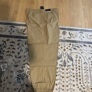 Canyon Ridge Mens Pants Straight Leg Khaki Flap Pocket Elastic Waist 4XL New - Picture 1 of 7