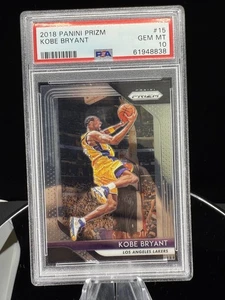 2018 - 19 KOBE BRYANT #15 PANINI PRIZM - GRADED PSA 10 GEM MINT MT. Mamba - Bild 1 von 2