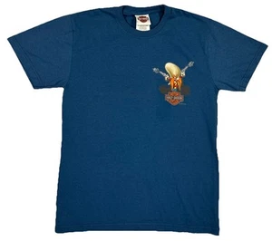 Harley-Davidson Sturgis Yosemite Sam Graphic Tee 100% Cotton Blue Size Small - Picture 1 of 14