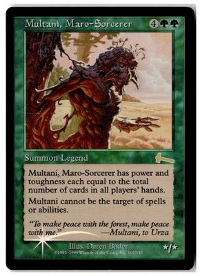 MTG Foil Multani, Maro-Sorcerer - Urza's Legacy  Moderately Played English - Image 1 of 2