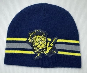 SpongeBob SquarePants Guitar Beanie Size Youth 4-16 Boys Kids 2006 Blue Viacom - Picture 1 of 5