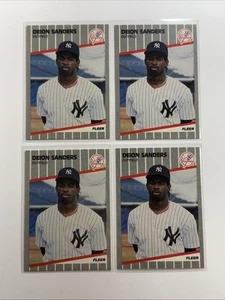 (4) Karten Rookie Lot - Deion Sanders - 1989 Fleer Update - Menge verfügbar - Bild 1 von 3