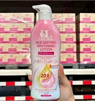 Deli Skin - Age Defying Whitening Lotion SPF 50 PA ++ - 20X Collagen Tripeptide - Image 1 of 3