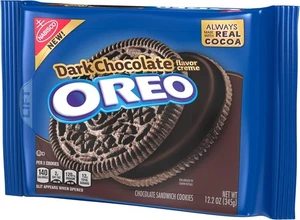 Oreo Dark Chocolate Cookies - 12.2oz (345g) American - B.B 28SEP2025 - Picture 1 of 7