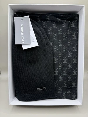 Michael Kors Conjunto de Sombrero y Bufanda Reversible para Mujer NUEVO CON ETIQUETAS Gran Regalo Foto 1 de 4