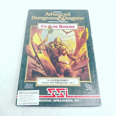 Advanced Dungeons And Dragons Eye Of The Beholder 3.5” Floppy IBM Box 1990 - Image 1 of 4