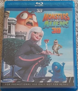 MONSTERS VS ALIENS 3D BLU-RAY 3D SAMSUNG PROMOTIONAL RELEASE - Picture 1 of 2