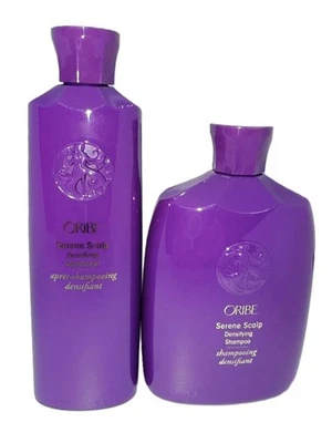 Oribe Serene Scalp Densifying Conditioner + Shampoo Bundle For Thinning Hair NEW - Image 1 of 3