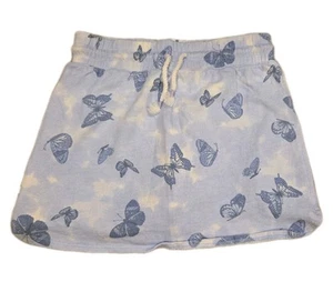 š©µOSHKOSH B'GOSH BABY BLUE BUTTERFLY PRINT CASUAL SKIRT SZ 7/7A BUILT-IN SHORTS - Picture 1 of 5