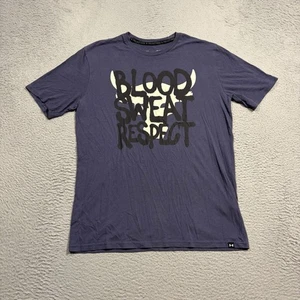 Under Armour Project Rock Shirt Herren Medium Lila Totenkopf Schlange Grafik T-Shirt Loose - Bild 1 von 8