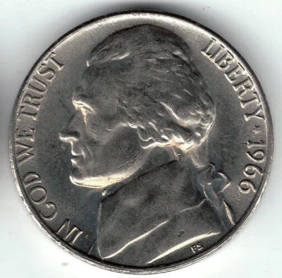 USA - 1966P - Jefferson - 1st portrait - Crisp! - #20888 - Image 1 of 2