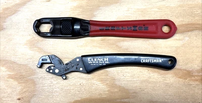 CRAFTSMAN 8" Clench Wrench 42308, 8" Pocket Socket Box Nut Wrench 43380 USA - Image 1 of 4