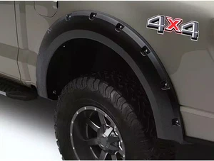 Lund Elite Series Black Rivet Style Standard Rear Fender Flares 2 Piece SALE - Picture 1 of 23