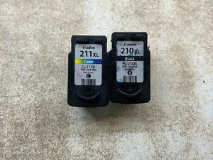 2-PK GENUINE CANON PG-210XL BLACK & 211XL COLOR INK MP240 MP260 MX360 MP480 - Picture 1 of 5