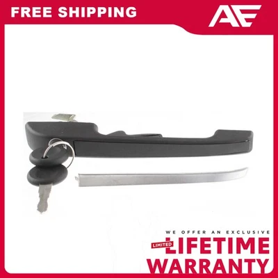 Manija de puerta exterior texturizada negra lado del pasajero delantero para Volkswagen 79-92 Foto 1 de 4