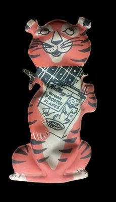 复古 5 英寸 Tony the Tiger 自充气谷物奖 Kelloggs 糖磨砂片 — 第 1/4 张图片