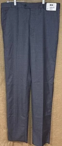 Joseph Abboud Anzughose grau Herren 100 % Wolle Herren Gr: 34R nicht gesäumt Neu mit Etikett - Bild 1 von 5