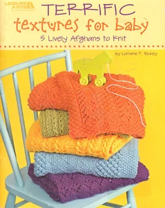 Terrific Textures for Baby 5 Lively Afghans to Knit Leisure Arts Pattern Book - Picture 1 of 2