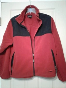Womens Coat LL BEAN Outdoor Size Large Regular Red Excellent condition. - Picture 1 of 7