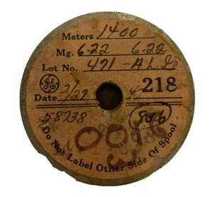 NOS General Electric Vintage Wolfram Feindraht 0,0016" Durchmesser 1400 Meter - Bild 1 von 1