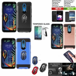 Phone Case For LG Xpression Plus / LG K40 Case Brush Dual-Layered Cover - Picture 1 of 16