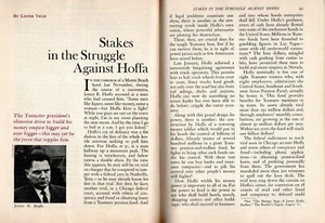 JIMMY HOFFA 1964 FEATURE THE STAKES IN THE STRUGGLE AGAINST TEAMSTER PRESIDENT - Picture 1 of 1