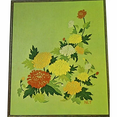 GARDENER'S DELIGHT Kit de Bordado Crewel Vintage Cottage Core ENORME! Flores - Imagem 1 de 4