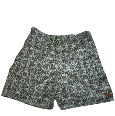 Ted Baker Swim Trunks Geometric Paisley Lobster Shorts Lined Size 5 XL - Image 1 of 4