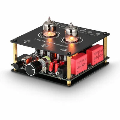 Mini Bluetooth 5.0 Vacuum Tube Amplifier Receiver HiFi Stereo Preamp Audio Amp - Image 1 of 4
