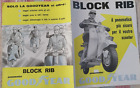 Goodyear Tyre Block Rib Scooter Vespa Lambretta Sales Brochure Italy 50'