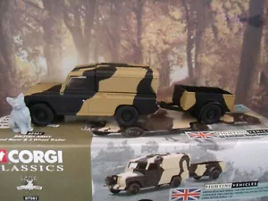 1/43 Corgi 07501 British Army LAND ROVER & TRAILER 1st Battalion Set - Picture 1 of 3
