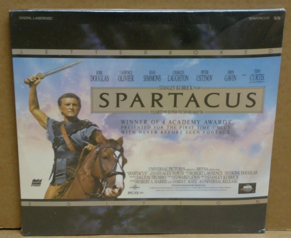 Spartacus Laser Disc Kirk Douglas Tony Curtis Jean Simmons NEW SEALED Letterbox Foto 1 de 1