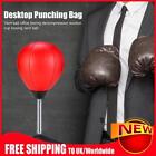 Desktop Punching Bag Stress Buster PU Leather Stress Relief Ball with Pump Gift