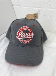 Brandneu Tour Paris Frankreich Original Mütze grau und rot weiß Cap Baseballcap - Bild 1 von 7